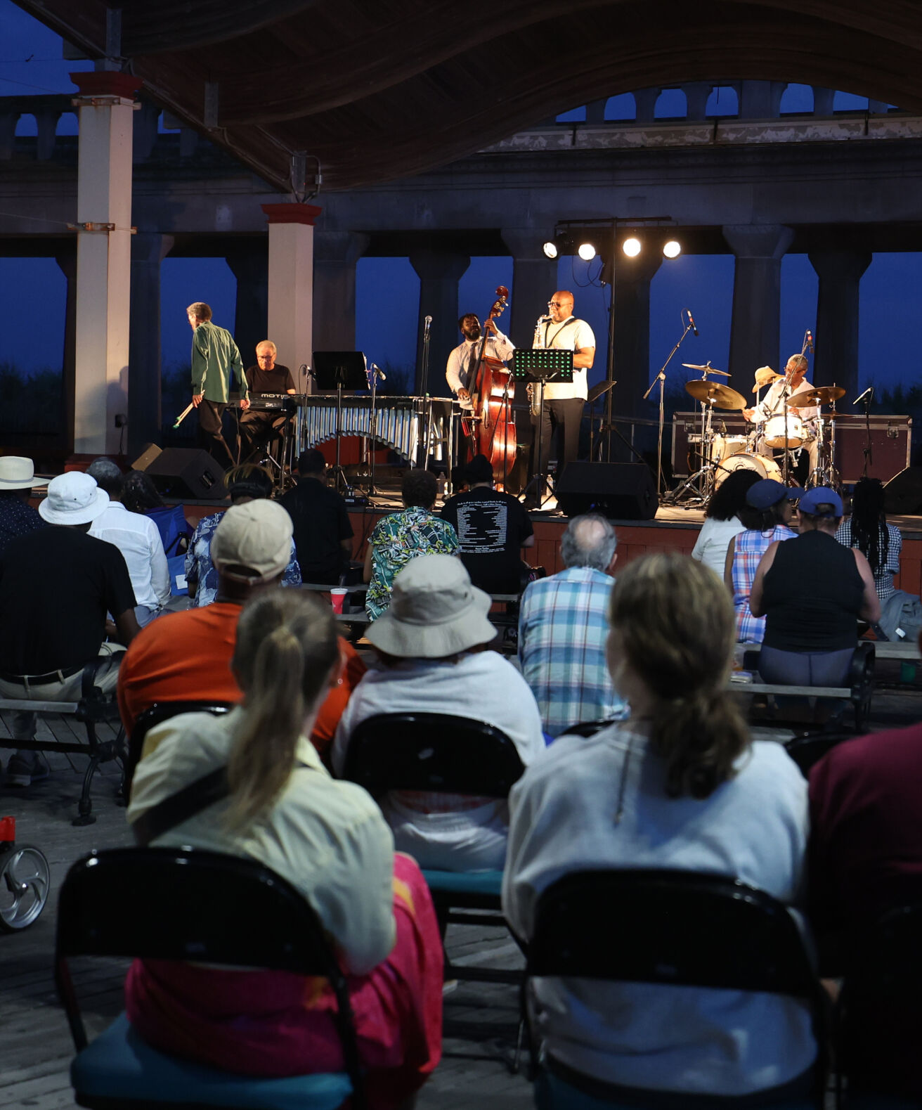 Concert at "Chicken Bone Beach" at Kennedy Plaza